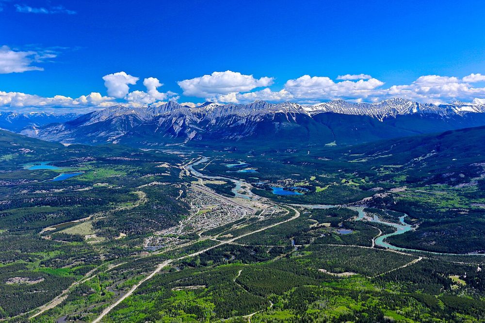 Jasper town from top of the mountain!